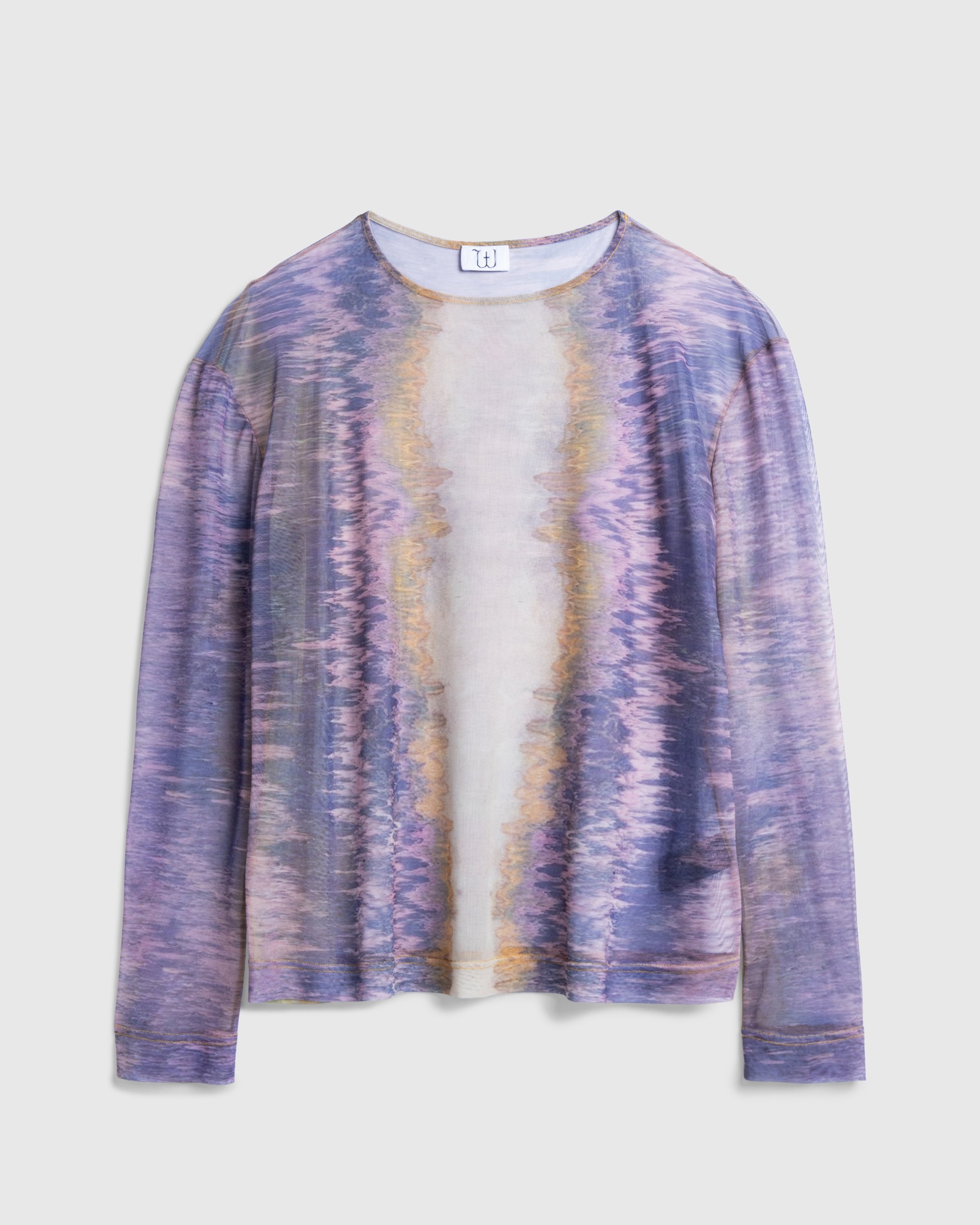 Winnie New York Tola Shirt Purple Pastel Strokes Print